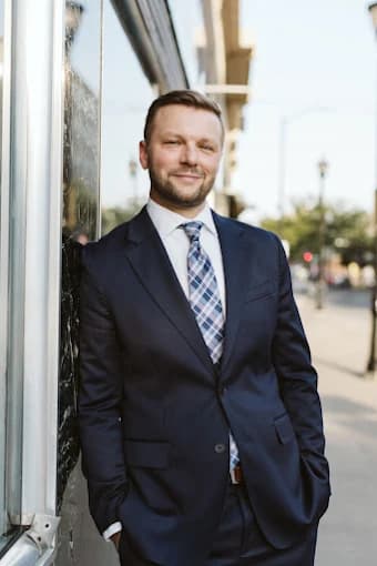 Ted Eckelkamp outside his office in downtown Springfield, Missouri